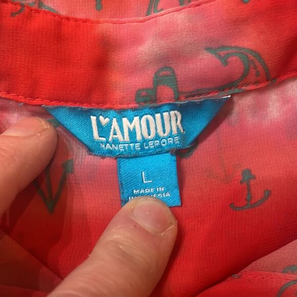 L’Amour Nanette Leopore
Sleeveless Anchor Top With Open Back Size XS - Picture 5 of 7